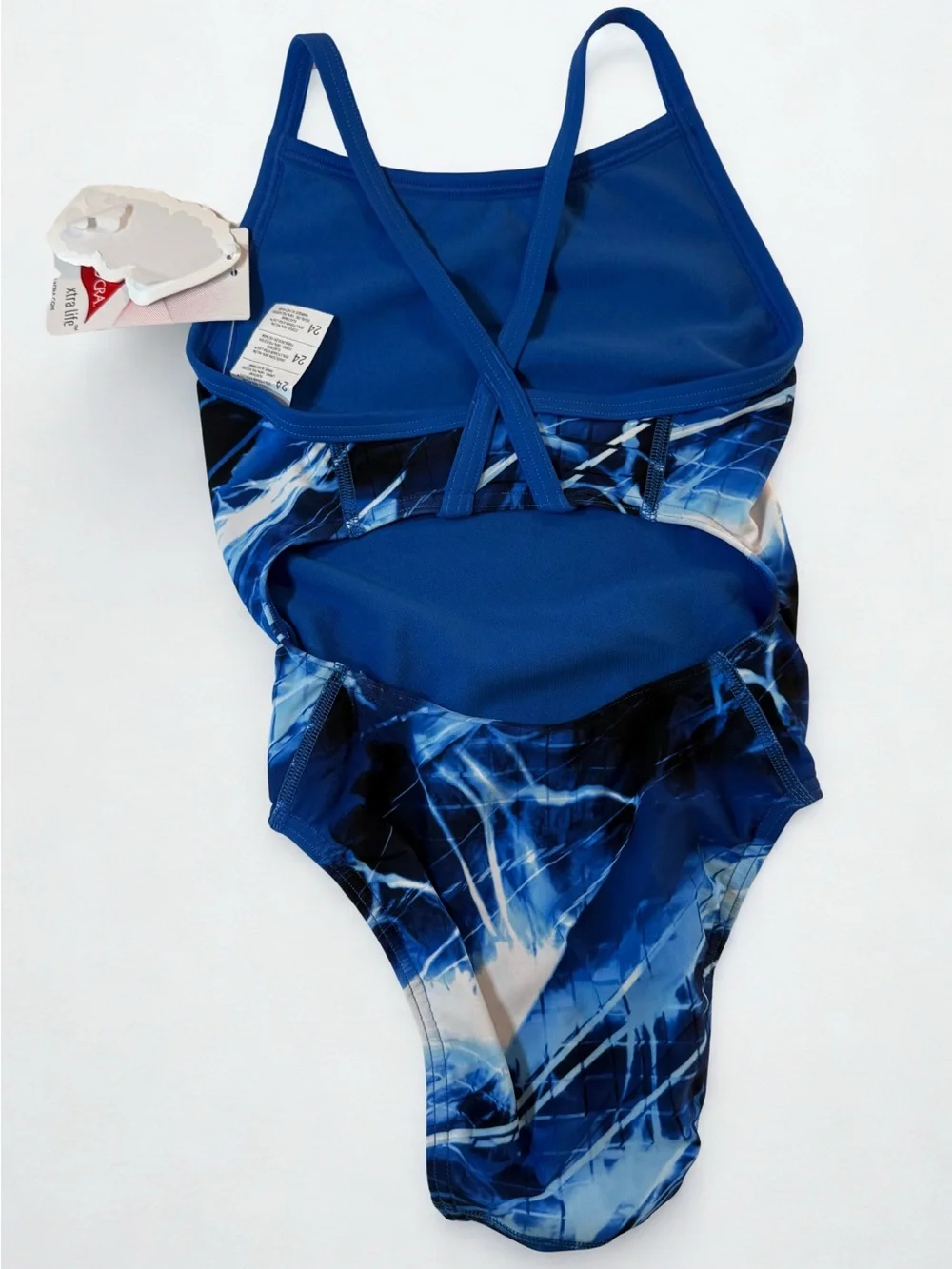 Sporti Cyberwave Thin Strap One Piece Swimsuit - girls 24